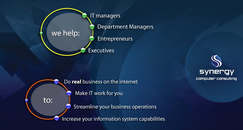 Synergy - IT Managers, Entrepreneurs, Executives, software, business